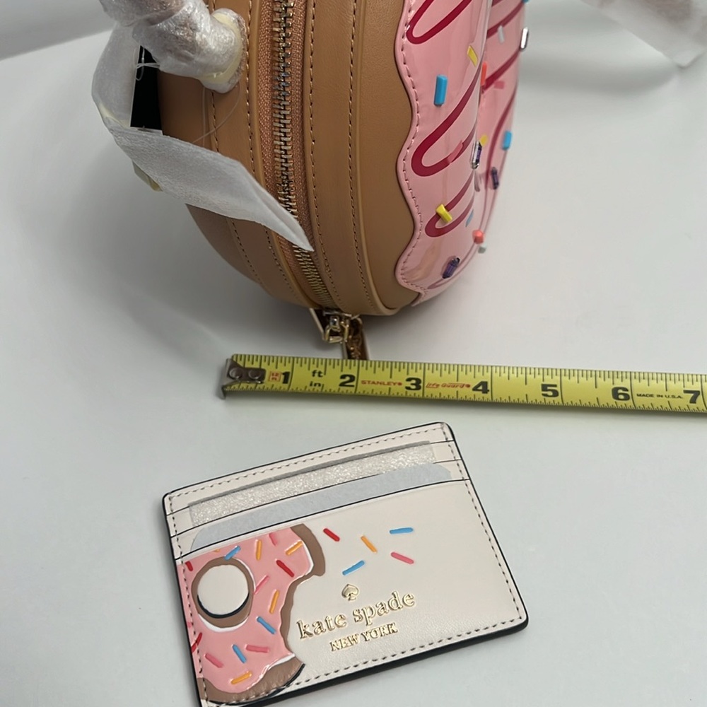 Kate Spade Donut Top Handle Crossbody Bag 7.24”H x 7.24”W x 4”D Smooth Leather - Picture 10 of 11